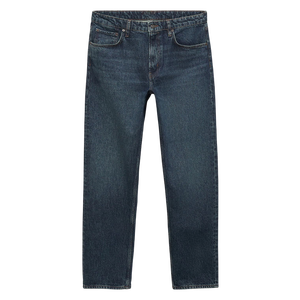 Jeans Azules Clásicos de Corte Recto para Hombre, Fabricante OEM con Diseño Personalizado, Etiqueta Privada y Opciones de Empaque, Proveedor al por Mayor - Product Image 4