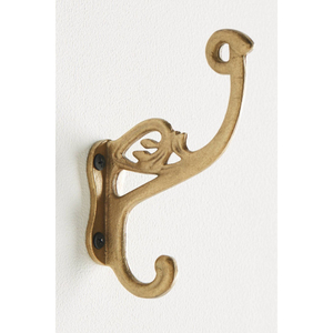 Minimalist Gold Wall <b>Hook</b> Single Coat Hanger Metal Rust Resistant Wall Mounted for Clothing Storage Handmade Wall <b>Hooks</b> - Product Image 2