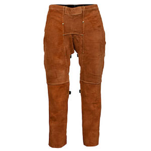 Chaqueta de Soldador de Cuero Vacuno de Primera Calidad, Resistente, Pantalones de Protección Industrial para Construcción, Protección Corporal para Soldadores - Product Image 6