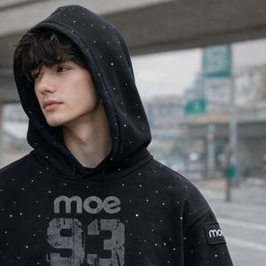 Sudadera con Capucha de Hombre Oversize con Pedrería Brillante, Estilo Urbano, Venta al por Mayor, Proveedor OEM - Product Image 4