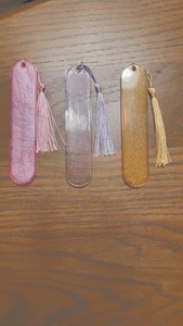 Handmade Resin Bookmark <b>Pink</b> Color Hot Selling Promotional Bookmark Office Products - Product Image 3