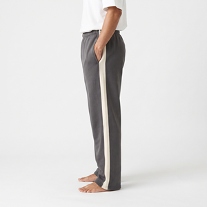 Pantalon de jogging ample en coton pour homme, coupe large, avec bande latérale, style streetwear décontracté - Product Image 6