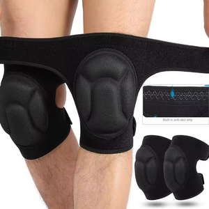Customized Logo Knee Support Stripe Sports Safety Pads Brace Gym Knee Wraps Bandage Knee Sleeve Weightlifting - Product Image 1