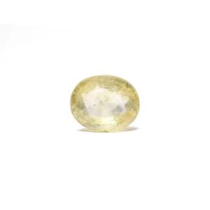 8 Carat Oval Cut Yellow Sapphire Loose Gemstone for Fine Jewelry - Product Image 1