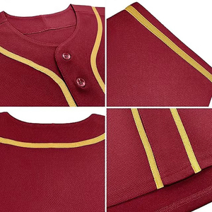 เสื้อเบสบอลแฟชั่นไล่เฉดสี สไตล์เสื้อเบสบอลสำหรับทีม ขายส่งเสื้อเบสบอลแบบซับลิเมชั่นสำหรับกีฬา - Product Image 6