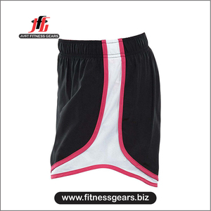 JUST FITNESS GEARS Shorts de course et de gym pour femmes, personnalisés, à séchage rapide, respirants, légers, en polyester, coupe ample, fabricant OEM - Product Image 3
