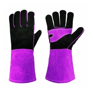 Gants de soudage en cuir de vachette pleine fleur renforcés, ignifuges, haute résistance, pour la lutte contre les incendies, nouveau design - Product Image 3
