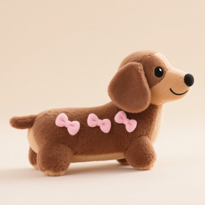 Simpatico bassotto cucciolo bambola di simulazione personalizzata animale peluche peluche cotone cane PP farcito regalo per bambini - Product Image 3