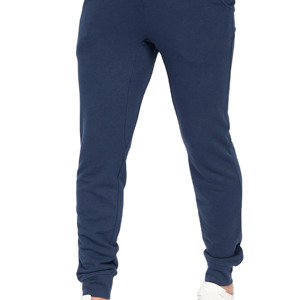 Conjunto Deportivo de Sudadera con Capucha y Pantalones Jogger para Hombre, Color Azul Marino, de Algodón y Felpa, con Bolsillo Tipo Canguro, Puños Acanalados, Cintura Elástica, Corte Ajustado, para Viaje - Product Image 4