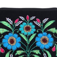 Nouvelle Arrivée Sac de Soirée de Luxe Exotique Tendance pour Femme, Fait Main par un Designer, Broderie Perlée à Motif Géométrique, Doublure en Satin, Idéal pour Fêtes et Mariages