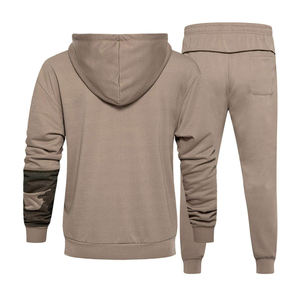 Survêtements en molleton technique de haute qualité, nouveaux, avec logo personnalisé, vente en gros, pour hommes, taille plus, avec fermeture éclair intégrale - Product Image 2