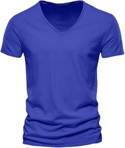T-shirt Athlétique Unisexe STELLAR Basic Apparel à Col en V en Coton Écologique et Bambou à Manches Courtes Coupe Classique Séchage Rapide pour l'Été - Product Image 1