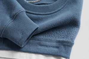 Sweat-shirt décontracté imprimé pour homme Oneten, col rond, manches longues, coupe ample, 100 % polyester, gris, pour le printemps - Product Image 6