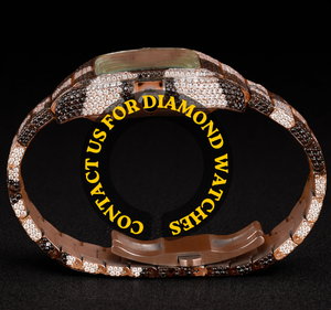 Nouvelle montre de luxe en moissanite, bicolore noir et blanc, entièrement pavée, boîtier carré avec caractéristiques classiques - Product Image 6
