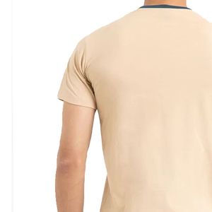 T-shirt de sport pour homme, écologique, respirant, anti-transpiration, polyester/coton, haute performance, entraînement, maille ventilée - Product Image 4