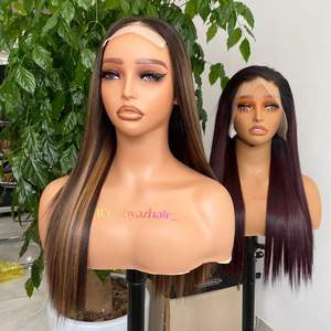 วิกผมด้านหน้าลูกไม้ HD แบบเต็ม360ไม่มีกาวสำหรับต่อผมมนุษย์ติดหนังกำพร้าแบบเวียดนาม - Product Image 5