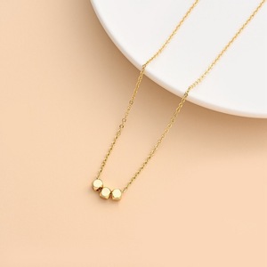Collar de Cadena con Bloques de Metal Personalizados de Estilo Europeo Americano, Colgantes Finos de Moda para Celebridades de Internet - Product Image 1