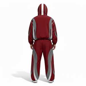 Whiteaura International 2026 - Conjunto Deportivo Cortavientos de Alta Calidad, 2 Piezas, Chaqueta con Cremallera y Pantalones, 100% Nailon, Impermeable, Talla Grande - Product Image 2