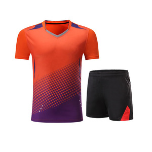 Haut de sport respirant de haute qualité entièrement sublimé à séchage rapide pour le tennis de table – Maillot d'entraînement pour homme - Product Image 1
