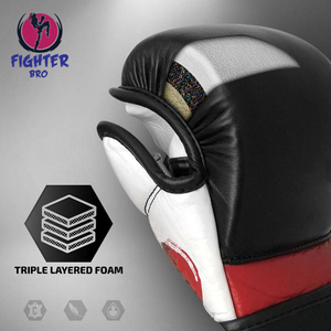 ถุงมือ MMA สำหรับฝึกซ้อม หนังเทียม สำหรับนักกีฬาสมัครเล่น ออกแบบและปรับขนาดได้ - Product Image 6