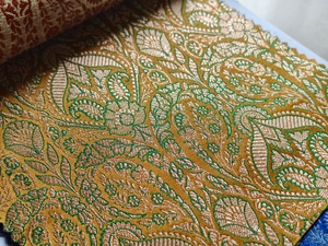 ผ้าไหมจามวาอาร์ลายปักแบบดั้งเดิมพร้อมผิวสัมผัสแบบเมทัลลิก - Product Image 4