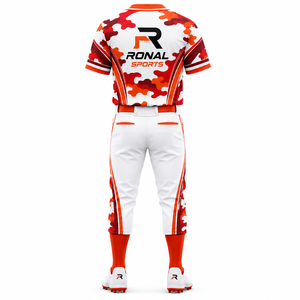 Baseball Uniform New Arrival High Quality Custom Made Short Sleeve Front Logo Baseball & Softball Wear 100% Polyester - Product Image 2
