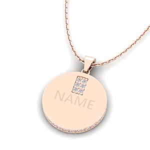 Colgante con Letra M, Plata 925, Moissanita con Circonita, Amuleto con Nombre Personalizado, Collar Unisex de Estilo Clásico, Joyería de Regalo - Product Image 2