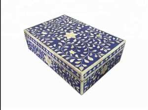 Meilleure Caisse de Rangement à Bijoux en Bois Économique avec Incrustation d'Os Polie pour Organisateur de Souvenirs, Emballage de Bijoux, Artisanat en Bois, Décorations Murales - Product Image 2