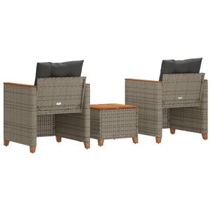 Ensemble bistrot gris foncé pour meubles de jardin d'extérieur - Product Image 5