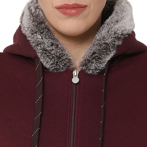 Ensemble sweat à capuche ajusté style fourrure personnalisé avec pantalon de survêtement longueur cheville pour adultes et jeunes filles - Product Image 4