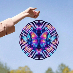 CIFbuy Girandola a Vento 3D a Forma di Farfalla in Ferro, Arte Cinetica da Giardino per Cortile e Balcone, TikTok per Servizio di Raccolta Temu - Product Image 1