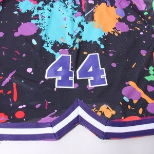 Shorts de basketball en mesh pour hommes avec logo personnalisé 2026 – Nouveau design, style urbain, taille à cordon de serrage - Product Image 3