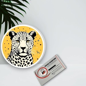 Black White Flower Diamond Cheeta Print Acrylic Magnetic Lash Tiles Reusable Eco-Friendly Private <b>Label</b> Lash Plate Eyelash - Product Image 3
