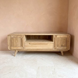 ตู้วางทีวีไม้สักสไตล์มิดเซ็นจูรี่ สำหรับโครงการตกแต่งห้องพักโรงแรม - Product Image 2