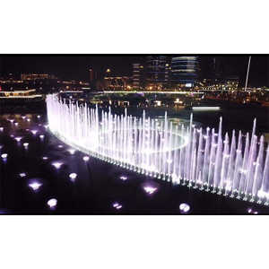 Fuente de Agua Flotante para Estanques Horticlub, con Energía Solar, Decorativa, con Luces LED y Música, Construcción de Acero Inoxidable, Fácil de Instalar - Product Image 1