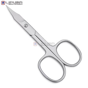 Custom High Precision Curved Nail Scissors Stainless Steel Handle Manicure <b>Tool</b> for <b>Cuticle</b> Nail Trimming - Product Image 3