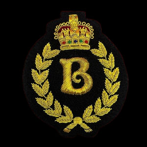 Patchs textiles brodés à la main en fils de bullion pour chapeaux, design 3D personnalisé, broderie brillante de haute qualité, sur mesure, vente en gros - Product Image 1