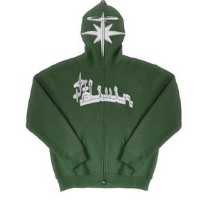เสื้อฮู้ดครอปซิปแบบหนา 500 GSM สกรีนโลโก้ตามสั่ง ยูนิเซ็กซ์ ผ้าฝ้าย 100% ล้างสีแบบวินเทจ ทำสีซีดแบบ Distressed ถักทอด้วยเทคนิค Nesta Sports - Product Image 6