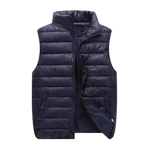 Chaleco de Invierno para Hombre, Relleno de Poliéster, Ultraligero, Sin Mangas, Chaqueta Acolchada, Impermeable, Reversible, con Cuello Alto, a Prueba de Viento - Product Image 3