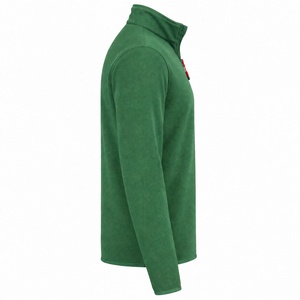 Sudadera Personalizada para Hombre, Color Verde Salvia Claro, con Cierre de Cremallera, Forro Polar, Cuello Alto, Informal, Cálida, para Invierno, OEM, Unisex, para Actividades al Aire Libre - Product Image 4