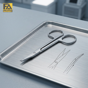 Ciseaux chirurgicaux droits à lame arrondie Najmmy Stevens, instrument manuel certifié CE, classe I pour chirurgie générale - Product Image 4