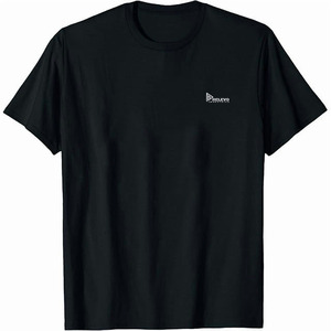 T-shirt en coton noir pour homme, coupe classique, avec logo sur la poitrine gauche, col rond décontracté, manches courtes, tissu jersey, imprimé - Product Image 3