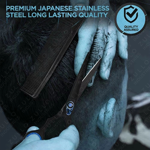 Ciseaux de barbier faits à la main de qualité supérieure, lame tranchante, ciseaux professionnels pour couper les cheveux, pour salon et usage domestique - Product Image 5