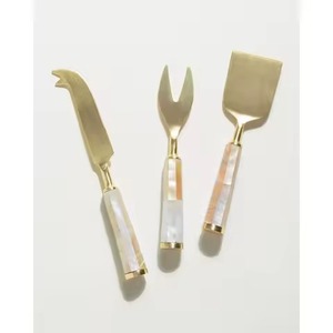 Stainless Steel <b>Cheese</b> <b>Knife</b> <b>Set</b> Stylish Gourmet Serving Tools for Modern Kitchens - Product Image 3
