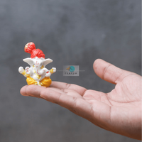 Statue de Ganesha en céramique artisanale minimaliste 3 pouces – Décoration pour la maison, le bureau, la voiture, le temple – Cadeau de Diwali, faveurs de mariage