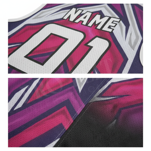 Ensemble uniforme de basketball personnalisé grande taille avec motif imprimé, maillot et short sublimés, tissu à séchage rapide pour l'entraînement et les matchs - Product Image 4