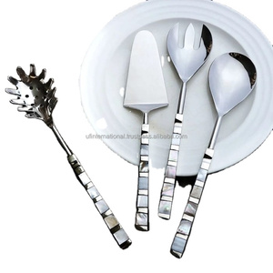 Cuchara de acero inoxidable de alta calidad/servidor de pasteles/tenedor Mesa decorar cubiertos tamaño personalizado cuchara de acero con espejo - Product Image 1