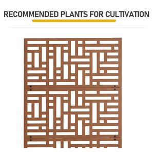 Jardinière en métal de 70 pouces de hauteur avec treillis pour plantes grimpantes et légumes, type pot - Product Image 3