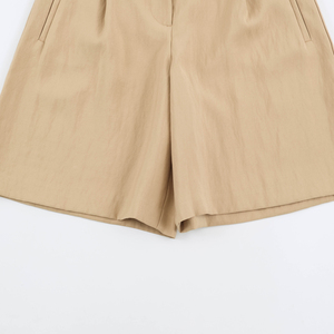 Shorts Bermuda taille haute pour femme, couleur unie, coton, nœud papillon, style décontracté, tissu respirant, coupe classique - Product Image 4
