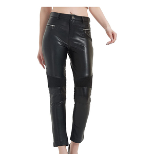 <b>Leather</b> <b>Leggings</b> Women <b>High</b> <b>Waisted</b> Tights Stretchy Pants Wholesale Customize <b>Leather</b> Pants Ladies - Product Image 2